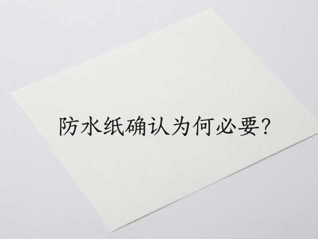 防水纸打样确认为何必要
