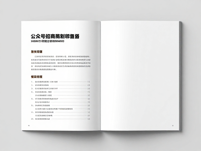 招商加盟画册的版式设计与信息层级