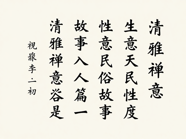 字体叙事:笔墨性格与民俗温度