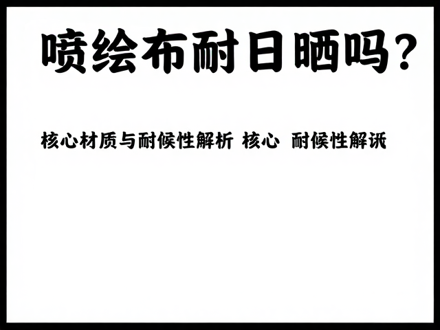 喷绘布耐日晒吗？核心材质与耐候性解析