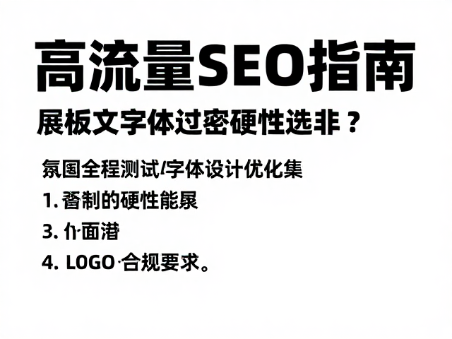 场景化测试与字体选择：技术参数的硬性约束
