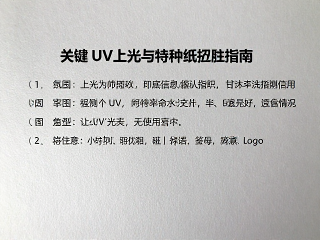 UV上光工艺的核心特性与视觉强化逻辑