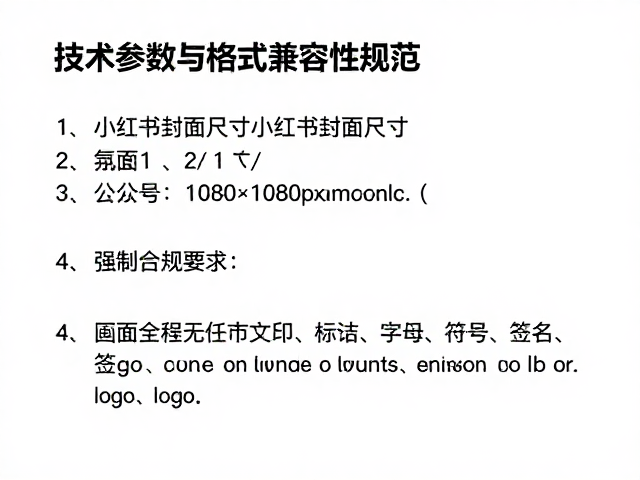 技术参数与格式兼容性规范