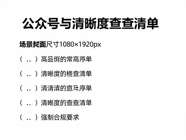 常见误区与清晰度自查清单