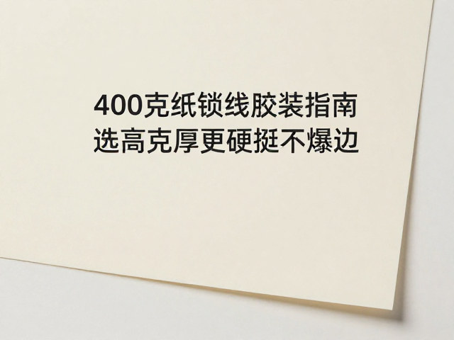 胶装环节的厚度控制与选型