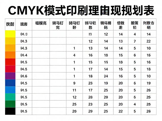 CMYK色彩管理基础与印刷色差控制