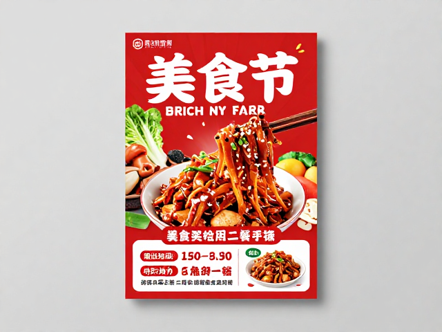美食节海报设计的视觉重心与核心信息传达