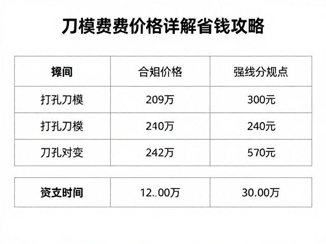 降低刀模开支的实操策略
