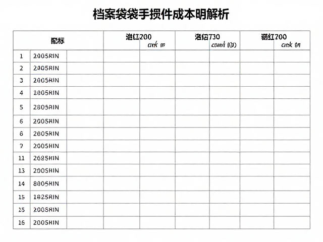 档案袋手挽绳安装前的核心准备工作