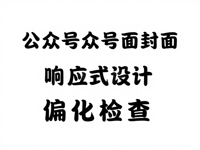 公众号封面尺寸的标准化规范与视觉平衡