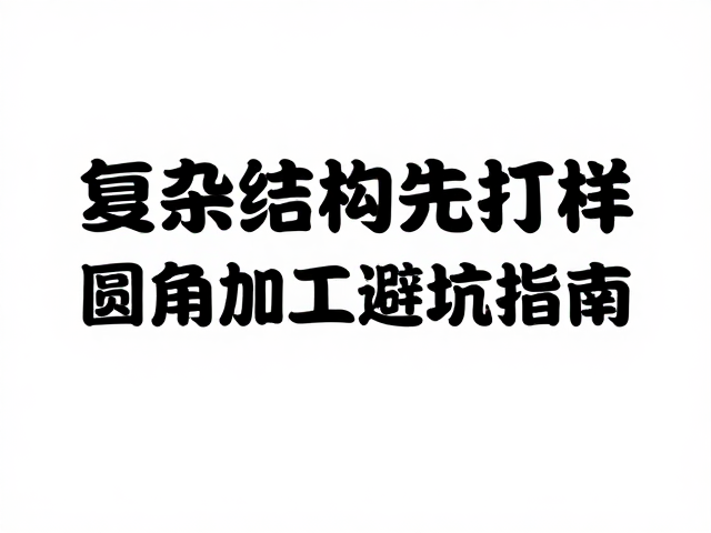 圆角加工中的常见陷阱与对策
