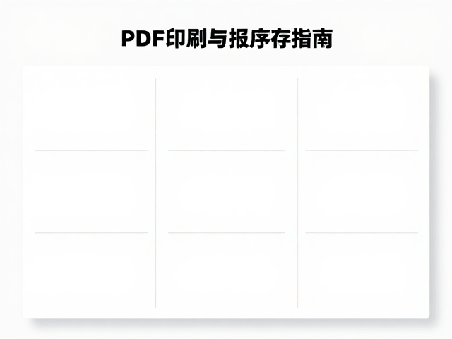 PDF印刷内页顺序的逻辑与拼版规则