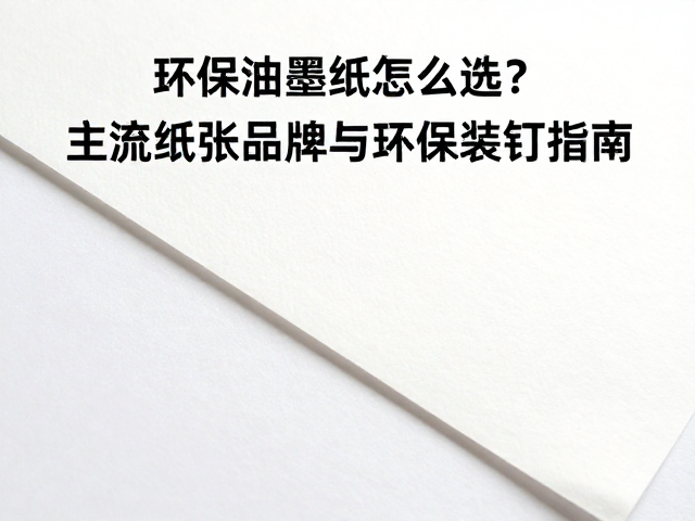环保装订方式的技术要点与材料选择