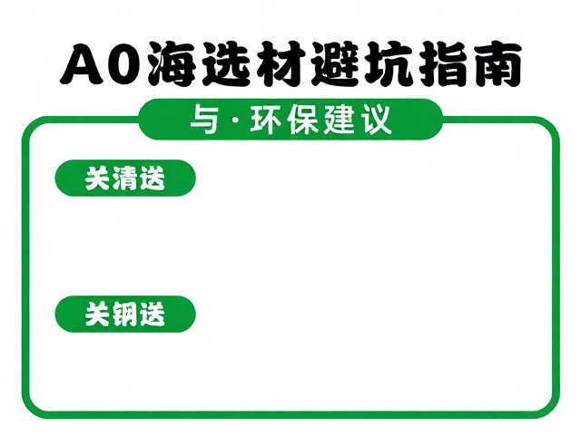 环保建议与后期处理措施