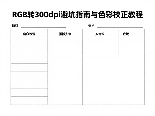 出血设置与排版安全区域
