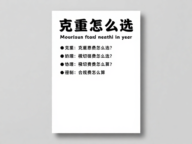 竖版海报克重选择的核心逻辑