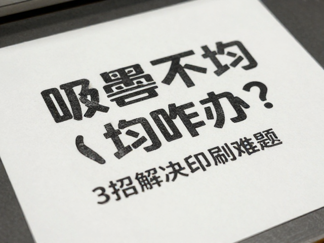 印刷工艺参数与设备校准