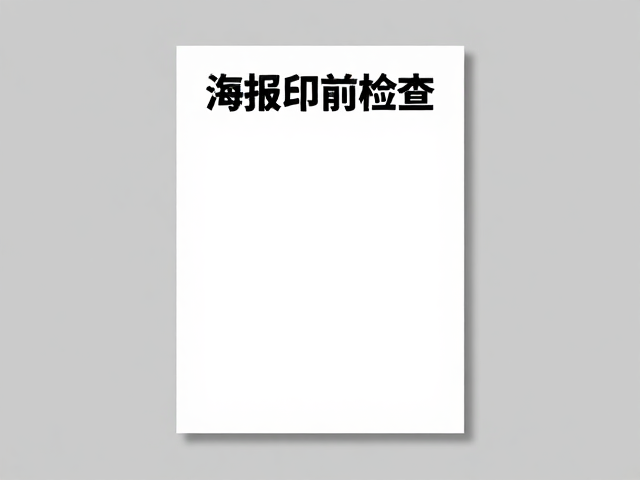 B1海报印前检查的核心逻辑与常见误区