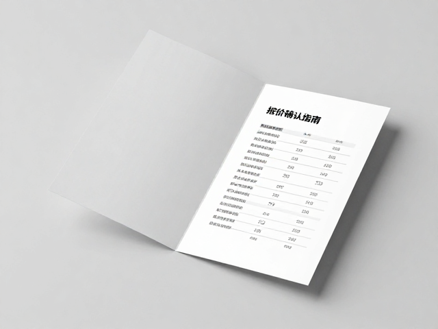 折页画册基础报价逻辑与核心变量