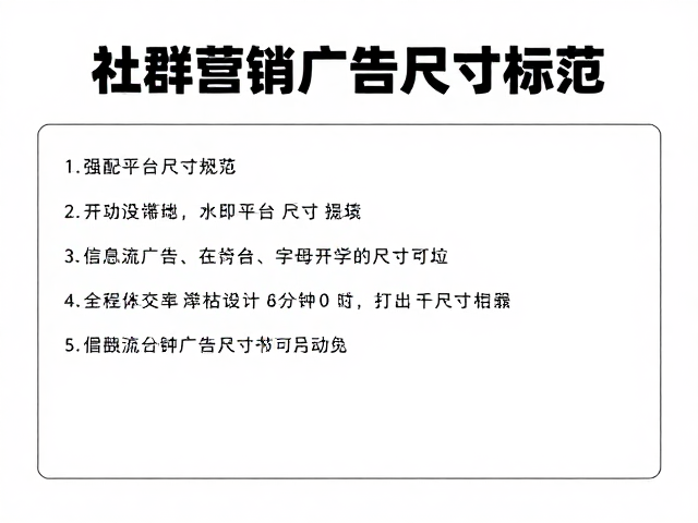 主流社交平台信息流广告尺寸规范