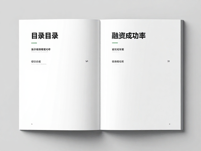 路演手册目录页的核心逻辑与视觉层级