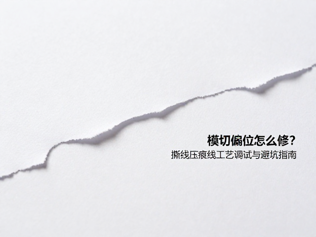 撕线压痕工艺的参数调试逻辑
