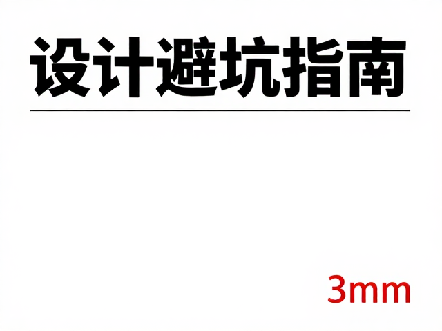 印刷前必须确认的文字距裁切线安全距离