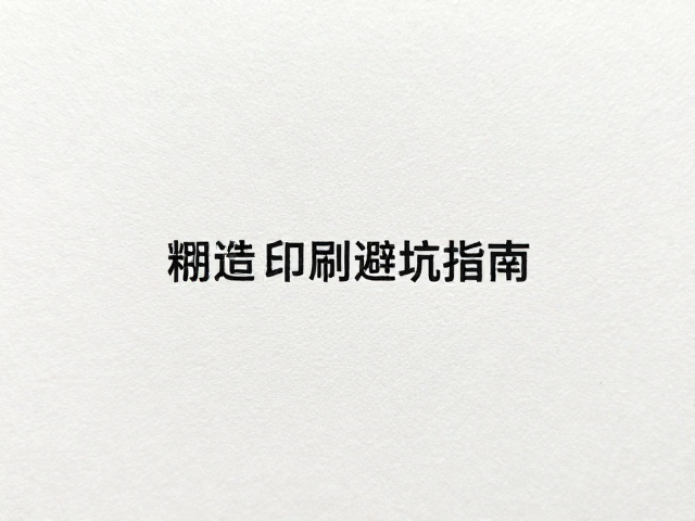 粗糙手感印刷的工艺选择与表面特性