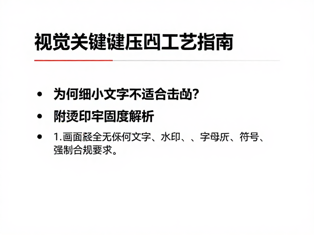 烫印牢固度的关键影响因素
