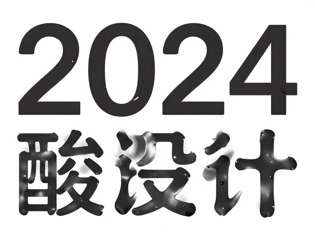 2024酸性设计字体灵感，打造高流量艺术展览海报教程