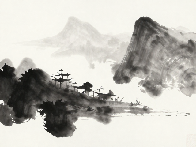色彩策略：以墨为骨，辅以点睛