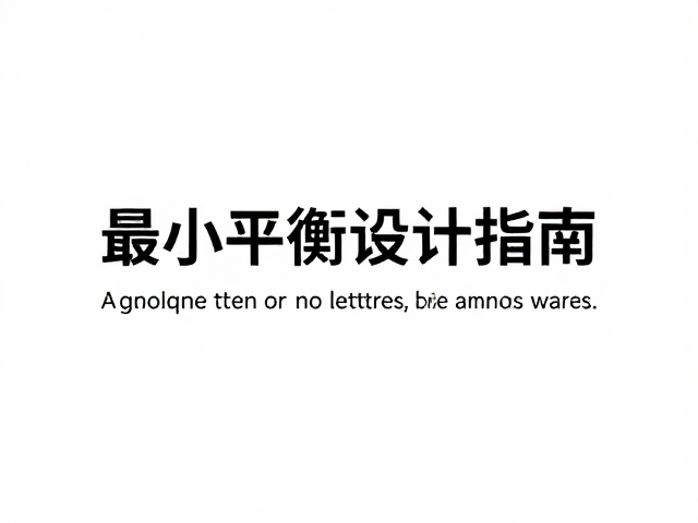 居中对称平衡设计指南