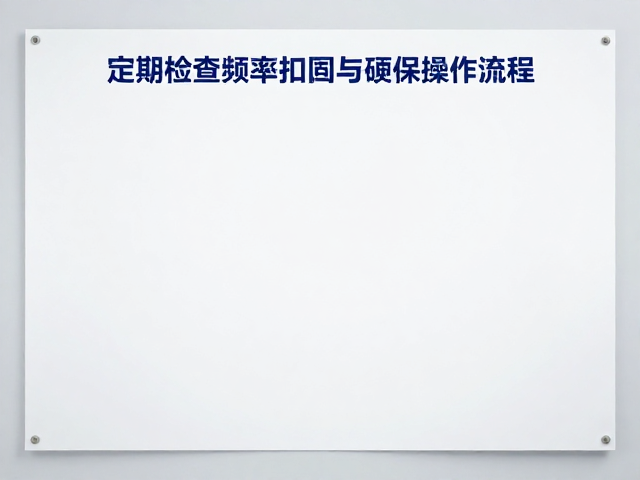 建立科学的定期检查频率与标准化操作流程