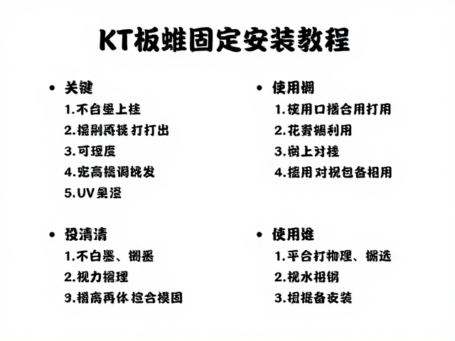 KT板螺丝固定安装教程,UV白墨打印高清不褪色指南