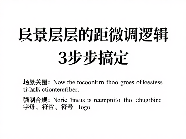 段落层级与字距的微调逻辑