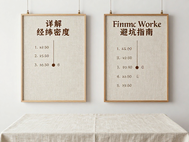 亚麻挂画与桌布怎么选?详解经纬密度计算,避坑指南