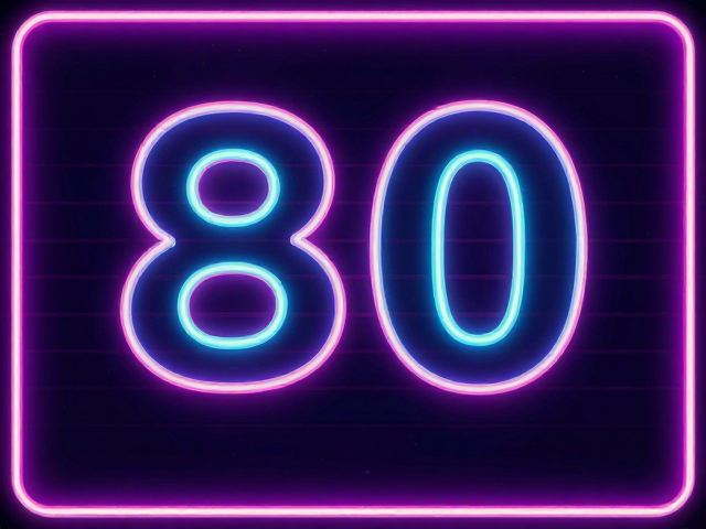80年代霓虹复古风,复古肌理与边框设计灵感