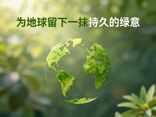 为地球留下一抹持久的绿意