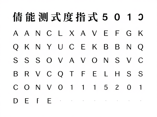 小字清晰度测试与可读性标准