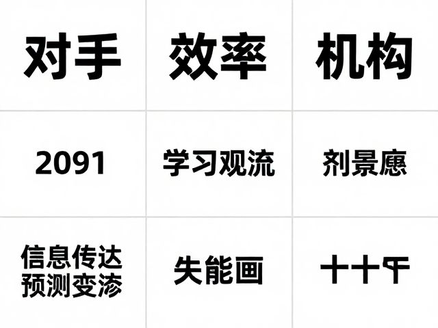 文字对齐方式对信息传达效率的影响