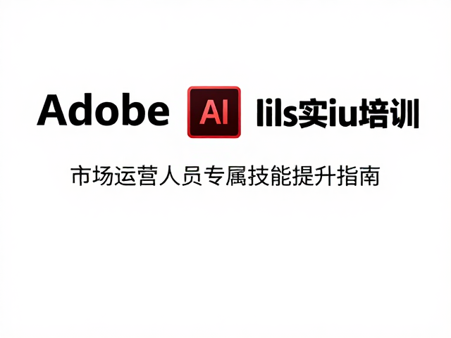 2024 Adobe Illustrator实战培训通知，市场运营人员专属技能提升指南