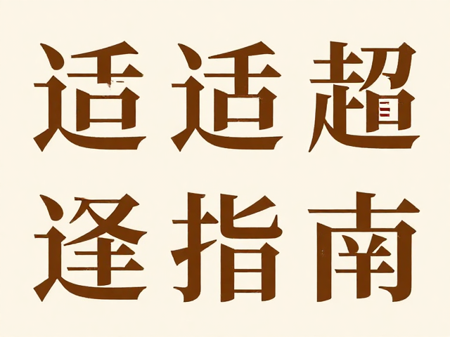 落地执行规范：从字形选择到场景适配