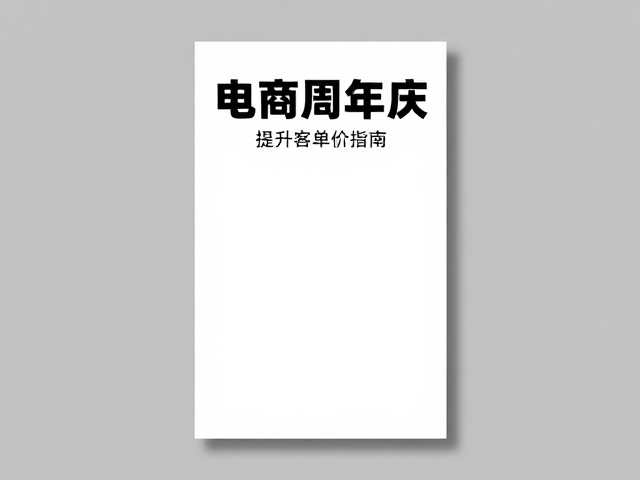 电商周年庆海报设计,简约高级风提升客单价指南