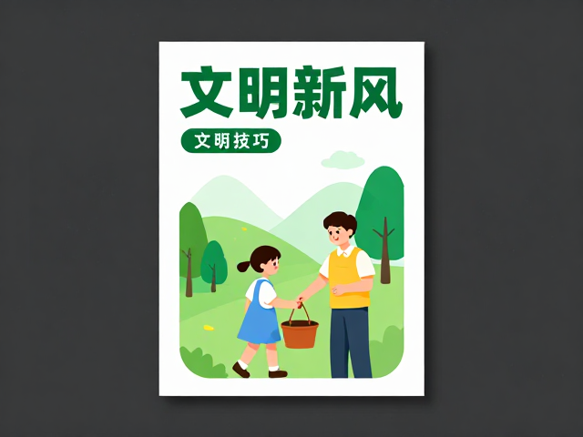 AI生成文明新风海报？微信公众号配图技巧，Illustrator实战教程
