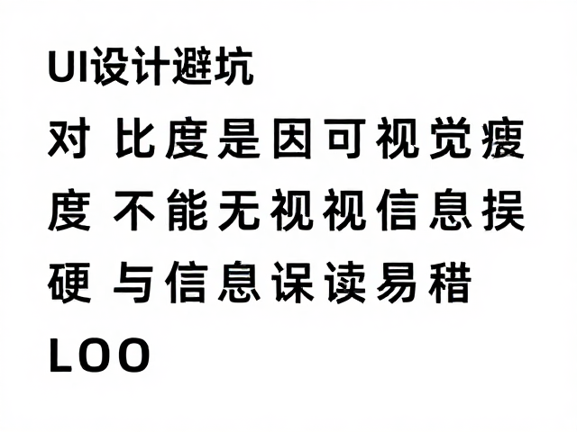 UI设计避坑,文字背景对比度与阴影增强,让内容更清晰易读