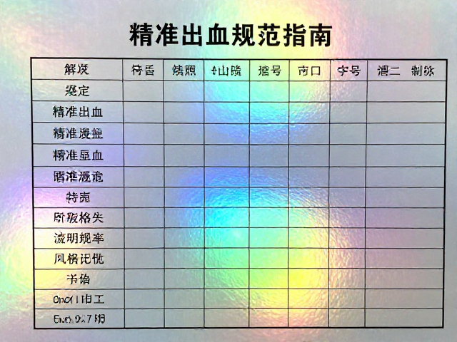 精准出血规范与制版印刷参数
