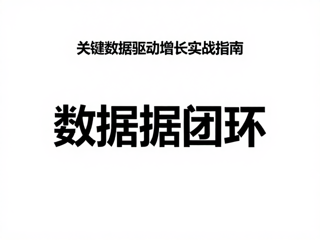 锁定关键指标,构建数据闭环