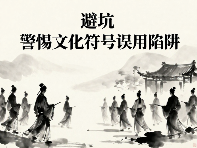 传统符号与现代版式的融合误区