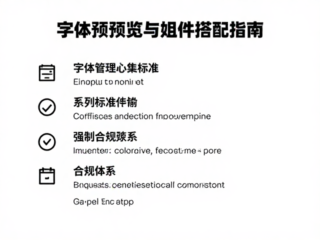 色彩管理基础,字体预览工具与组件搭配指南