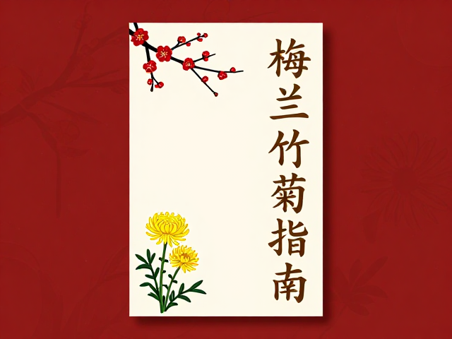 梅兰竹菊海报设计中的传统色彩心理学应用